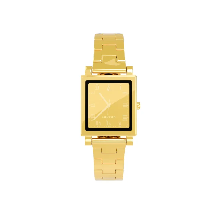 Custom 24K gold watch